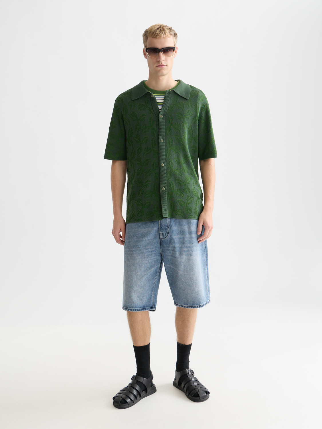 Knitted jaquard short sleeved shirt - Scotch & Soda AU
