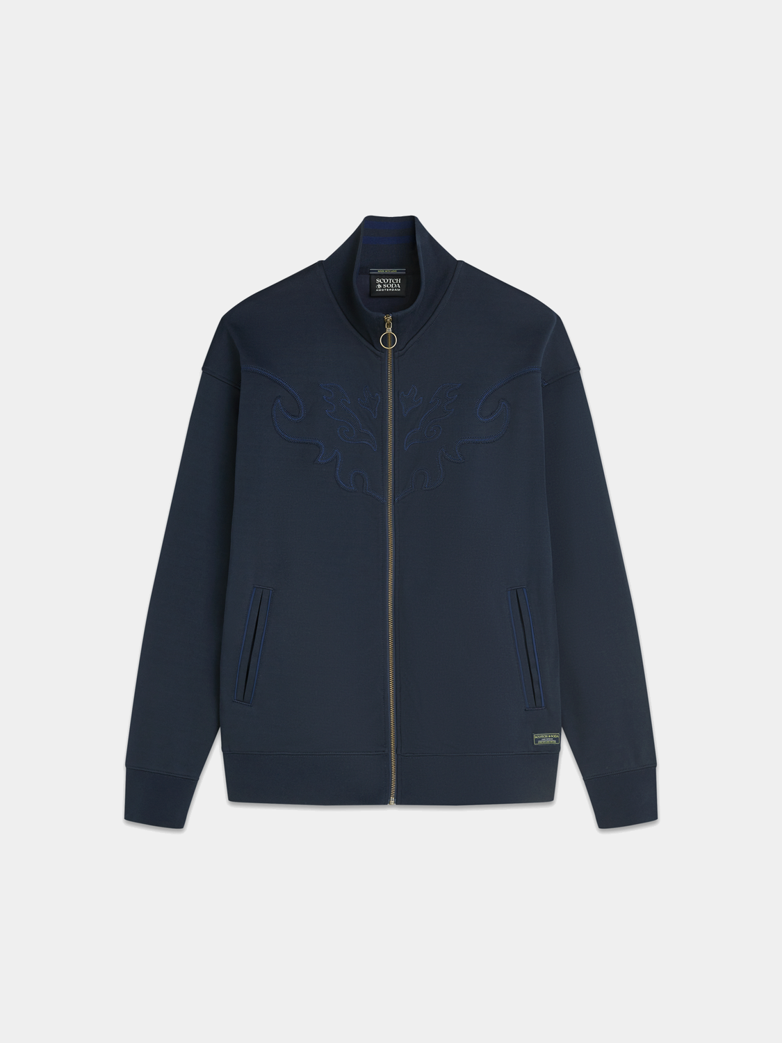 Interlock zip-through sweatshirt - Scotch & Soda AU