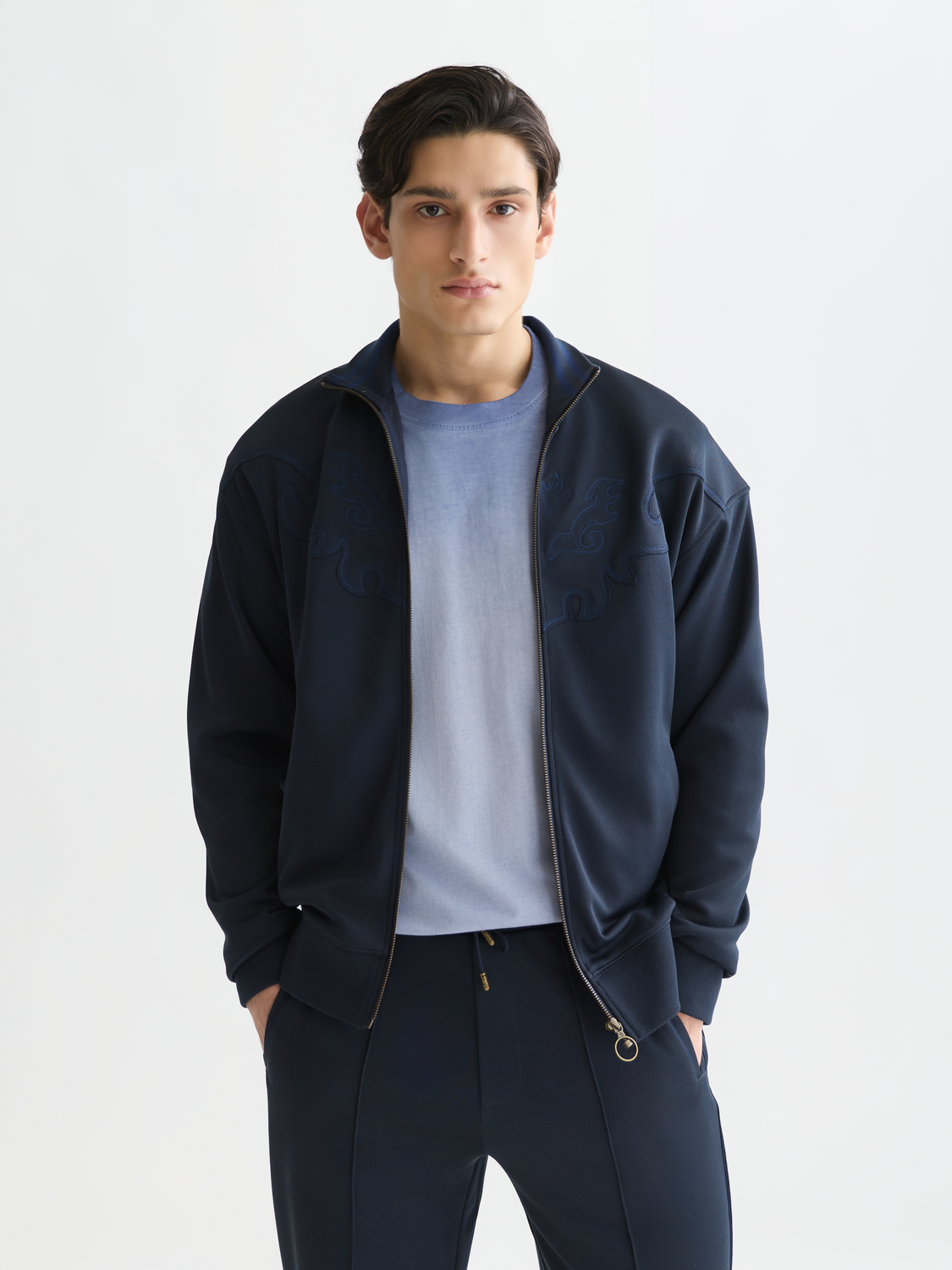 Interlock zip-through sweatshirt - Scotch & Soda AU