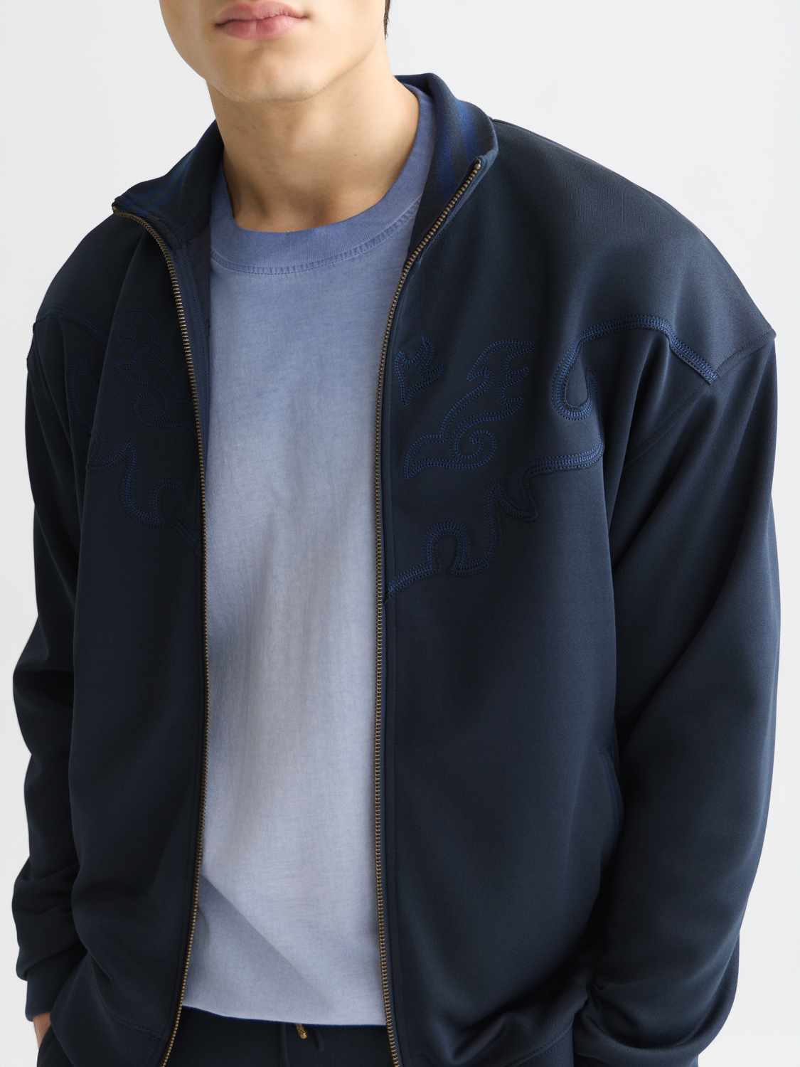 Interlock zip-through sweatshirt - Scotch & Soda AU