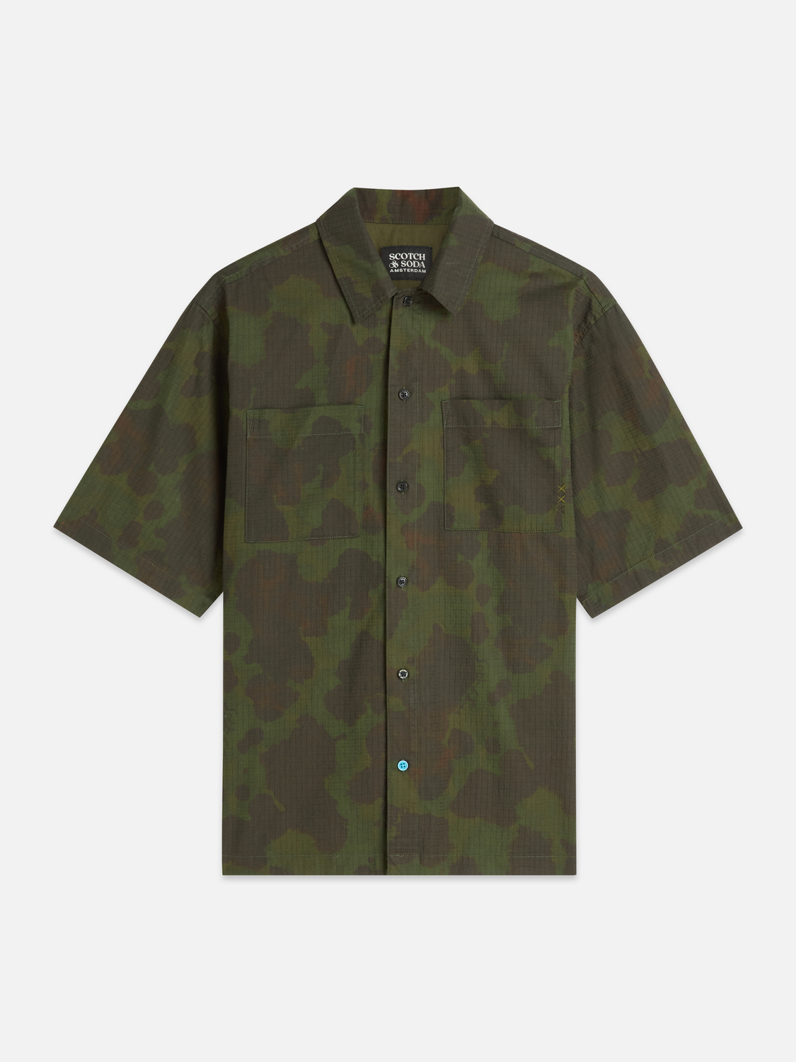 Printed relaxed-fit short-sleeved shirt