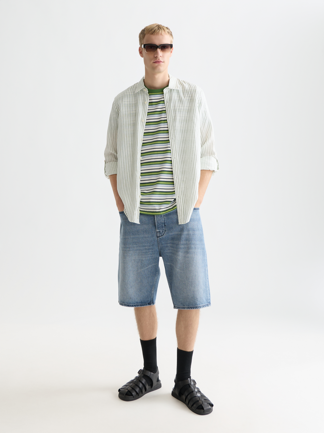 Striped linen shirt