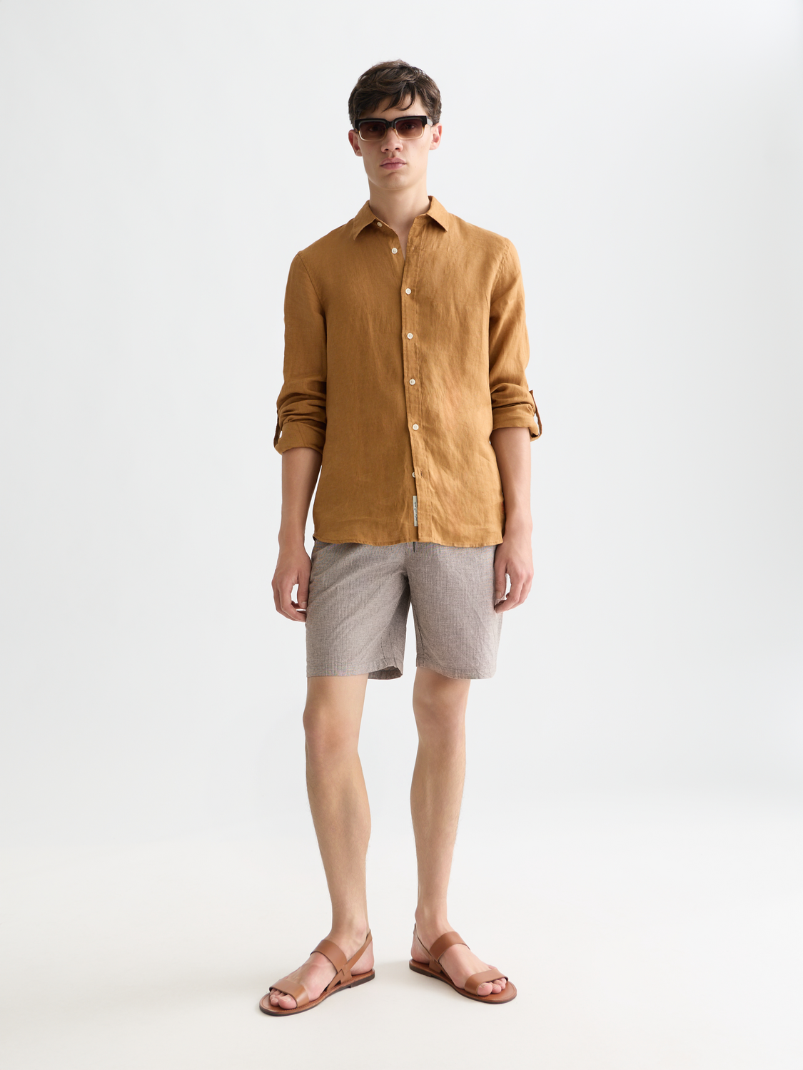Fave cotton-linen shorts - Scotch & Soda AU