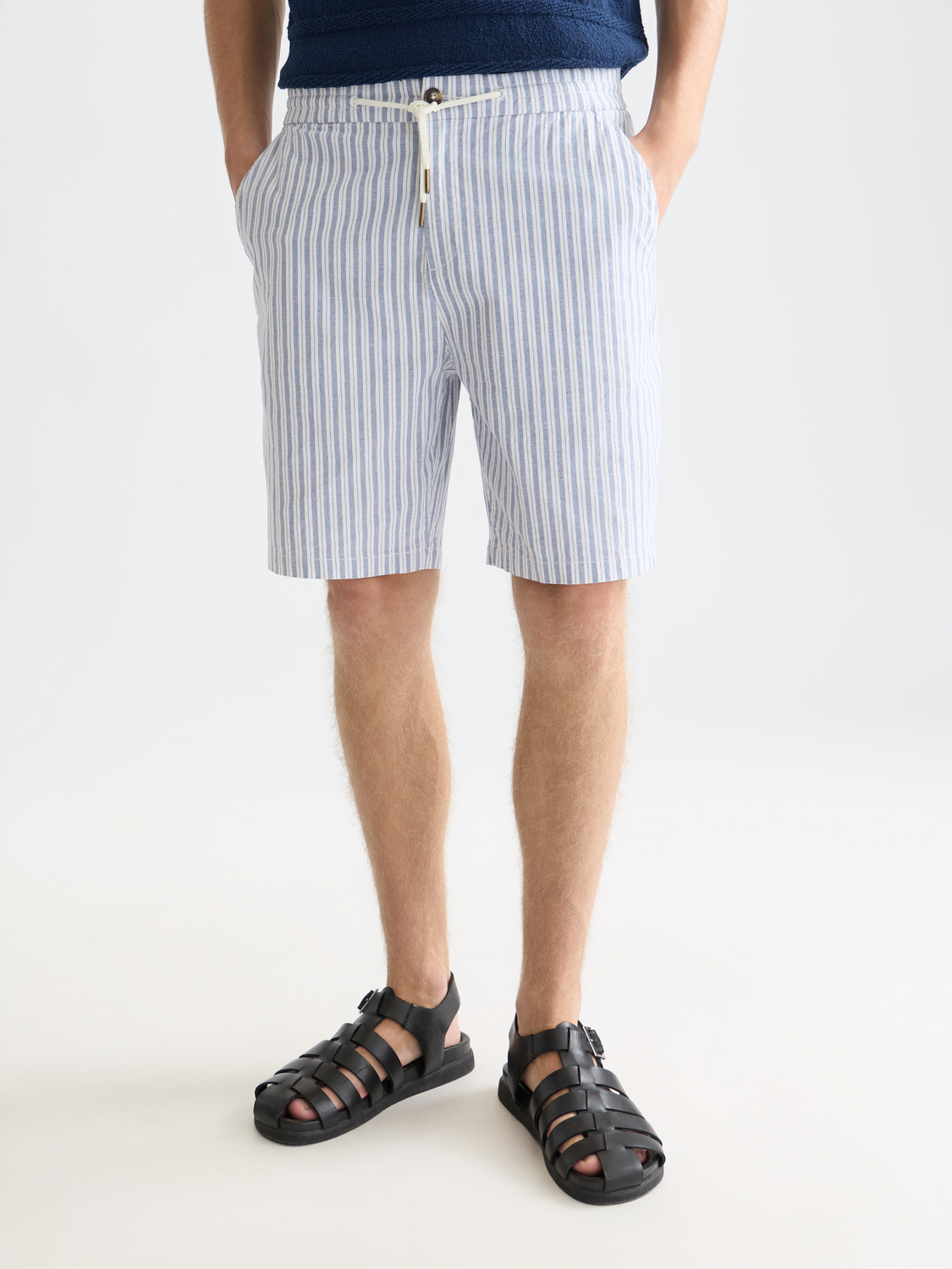 Fave cotton-linen shorts - Scotch & Soda AU