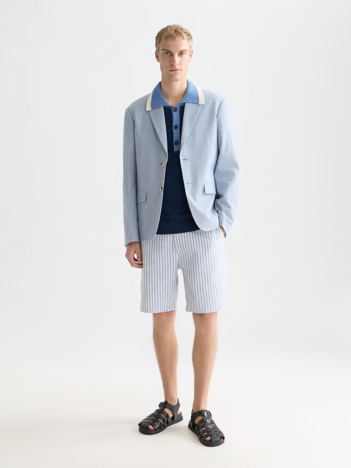 Fave cotton-linen shorts - Scotch & Soda AU