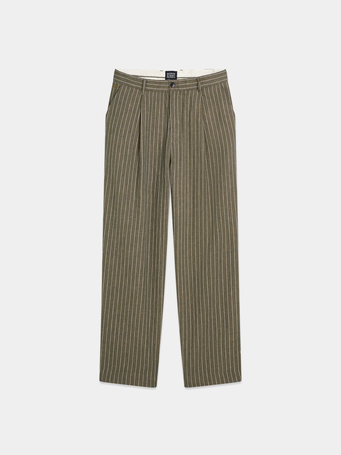Pleated pinstriped chino - Scotch & Soda AU