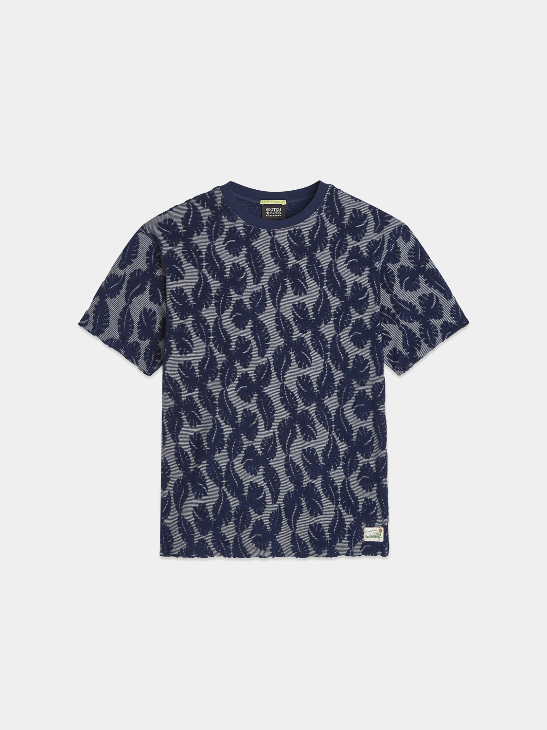 Jacquard striped t-shirt - Scotch & Soda AU