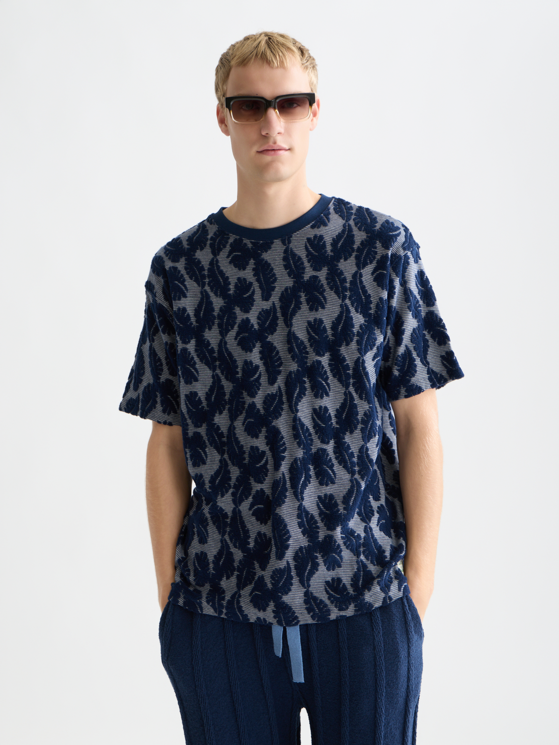 Jacquard striped t-shirt - Scotch & Soda AU