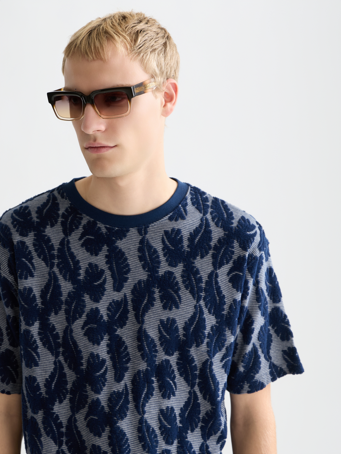 Jacquard striped t-shirt - Scotch & Soda AU