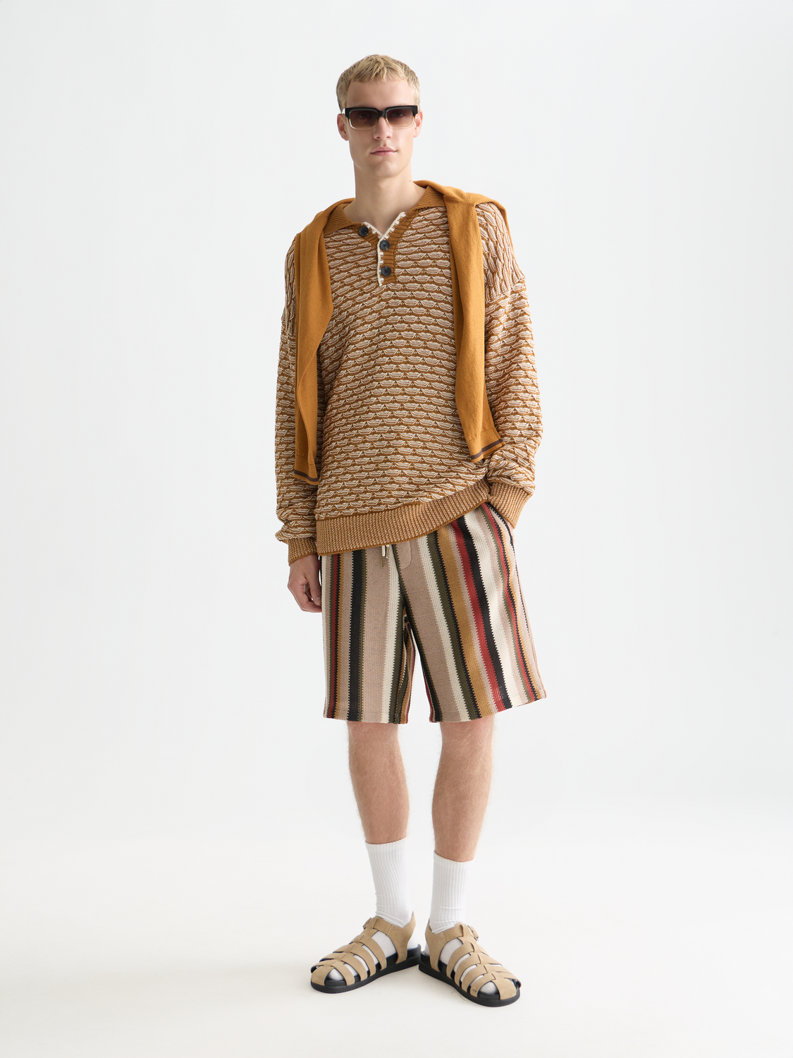 Crochet striped shorts - Scotch & Soda AU