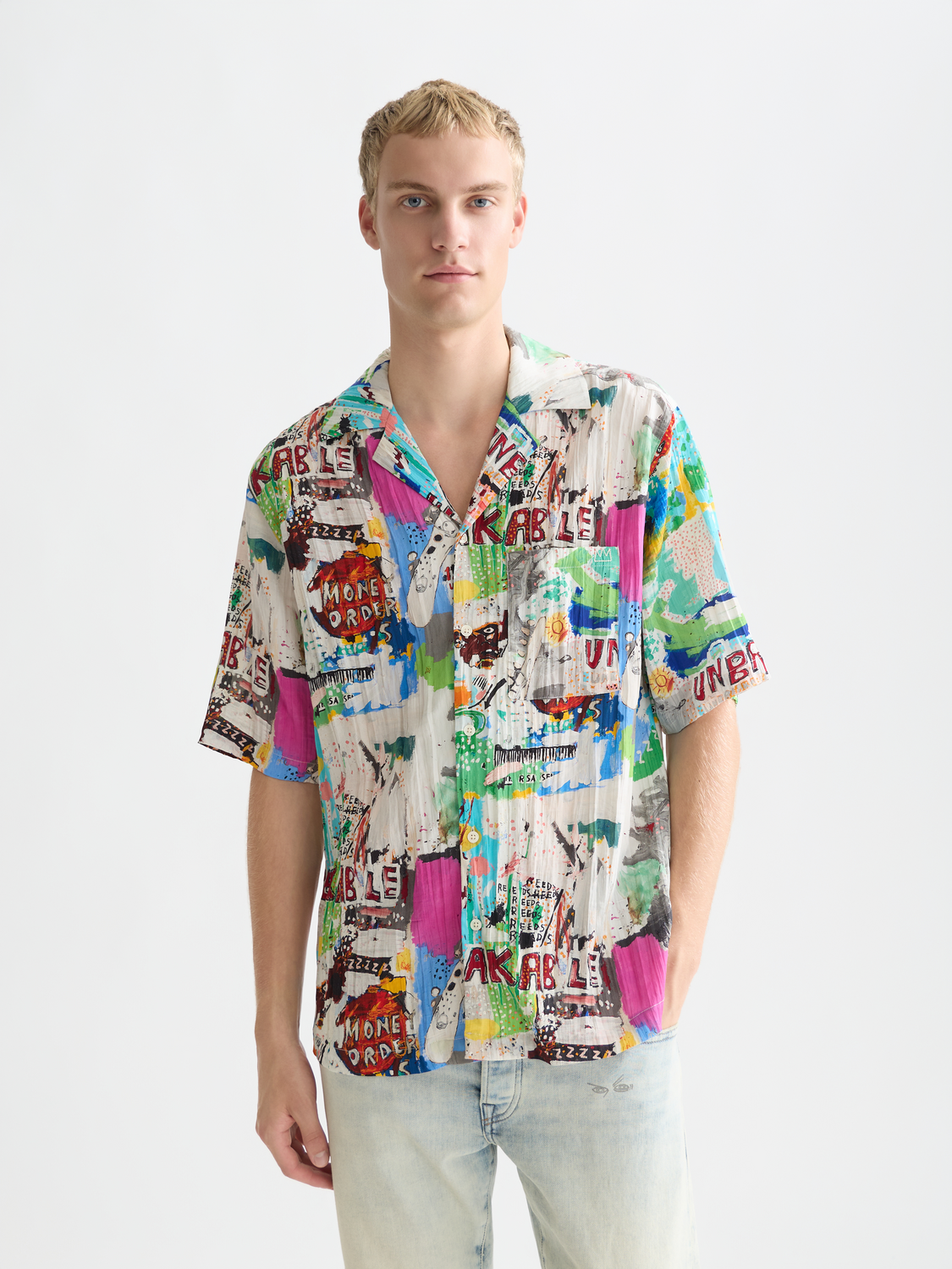 Basquiat relaxed fit S/S shirt - Scotch & Soda AU