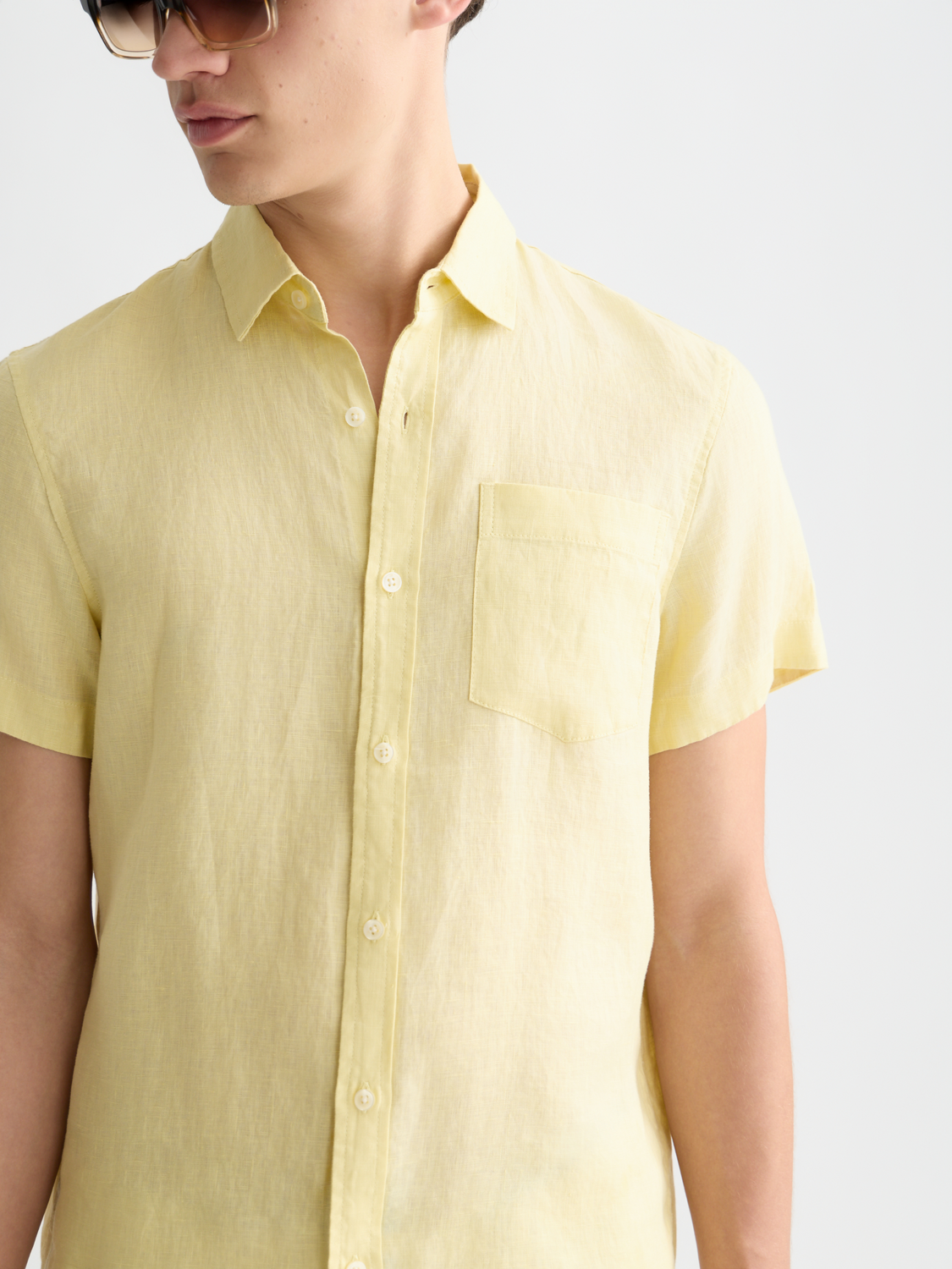 Short sleeved linen shirt - Scotch & Soda AU