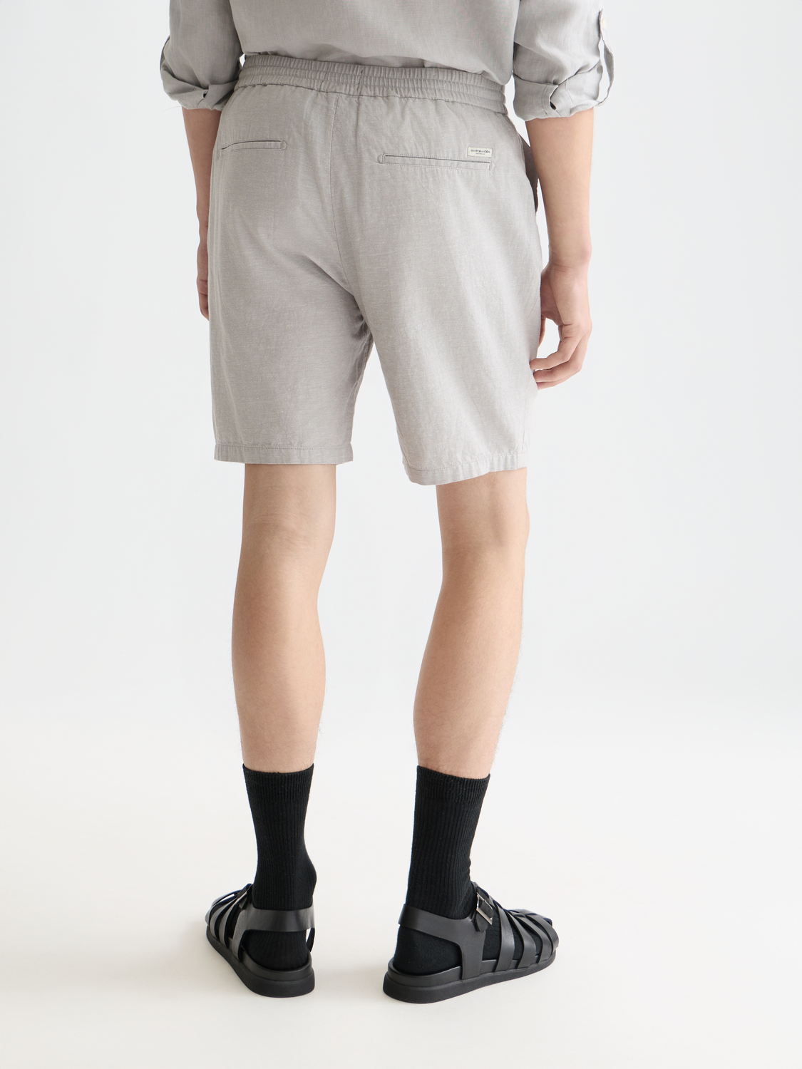 Fave cotton-linen shorts - Scotch & Soda AU