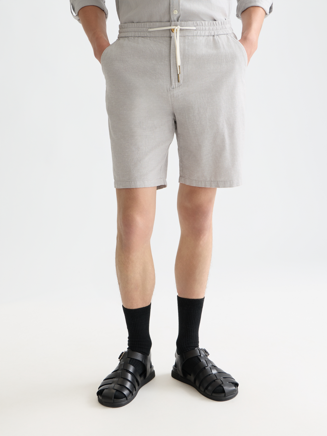 Fave cotton-linen shorts - Scotch & Soda AU
