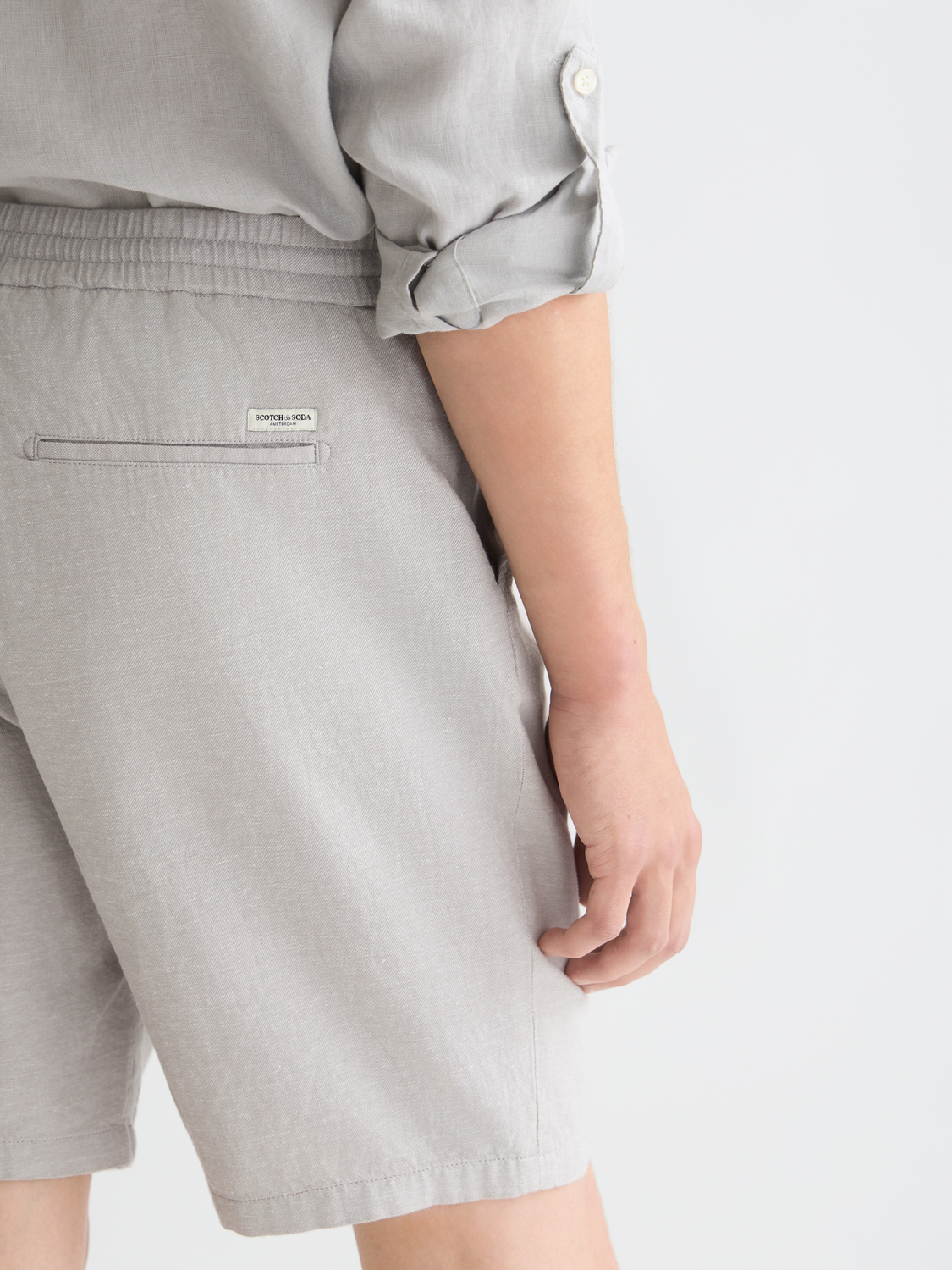 Fave cotton-linen shorts - Scotch & Soda AU