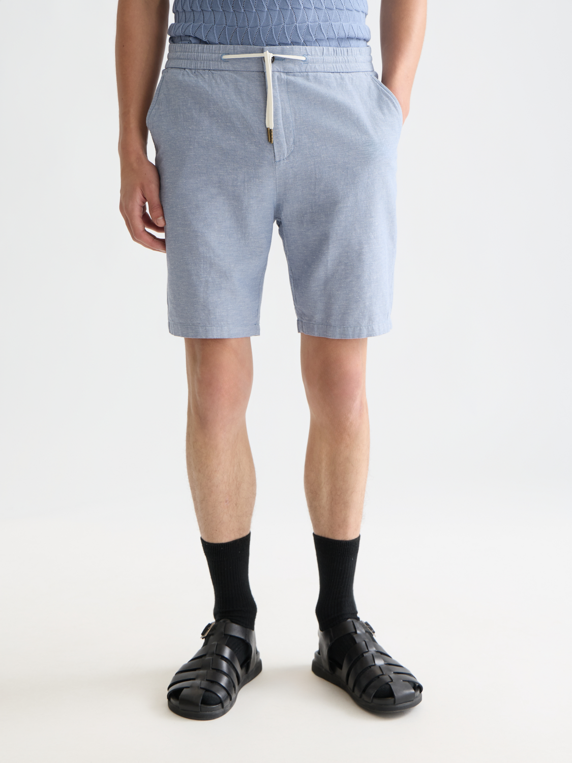 Fave cotton-linen shorts - Scotch & Soda AU