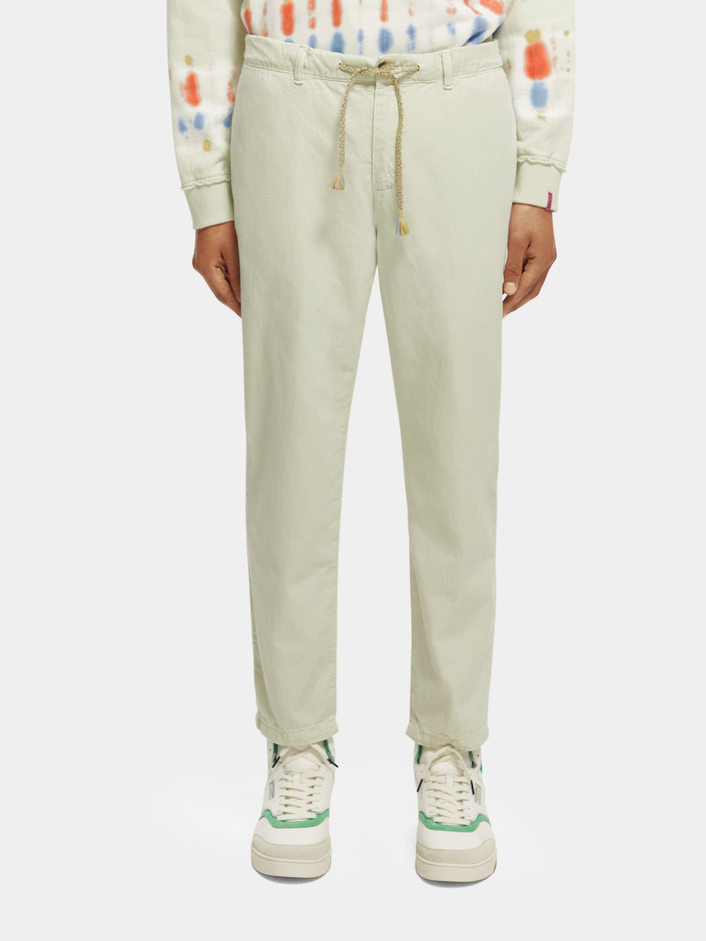 Drift garment-dyed cotton-linen jogger pants - Scotch & Soda AU