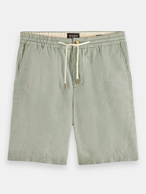 Fave cotton-linen shorts - Scotch & Soda AU