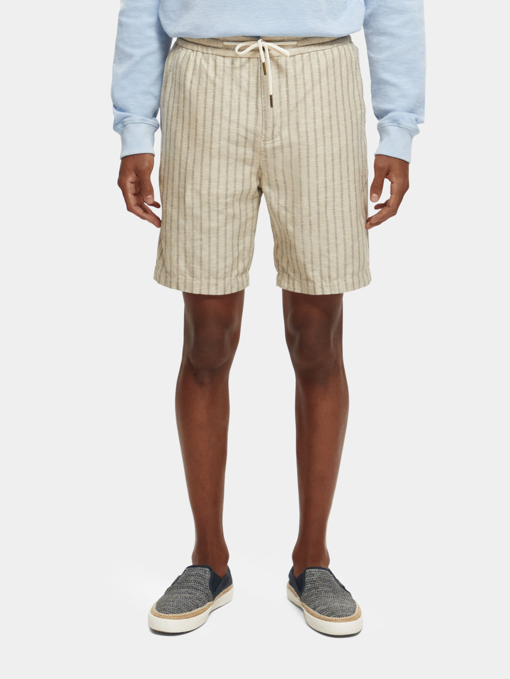 Fave printed cotton-linen Bermuda shorts - Scotch & Soda AU