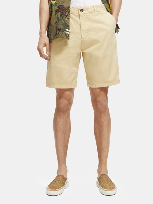Stuart garment-dyed pima cotton shorts - Scotch & Soda AU