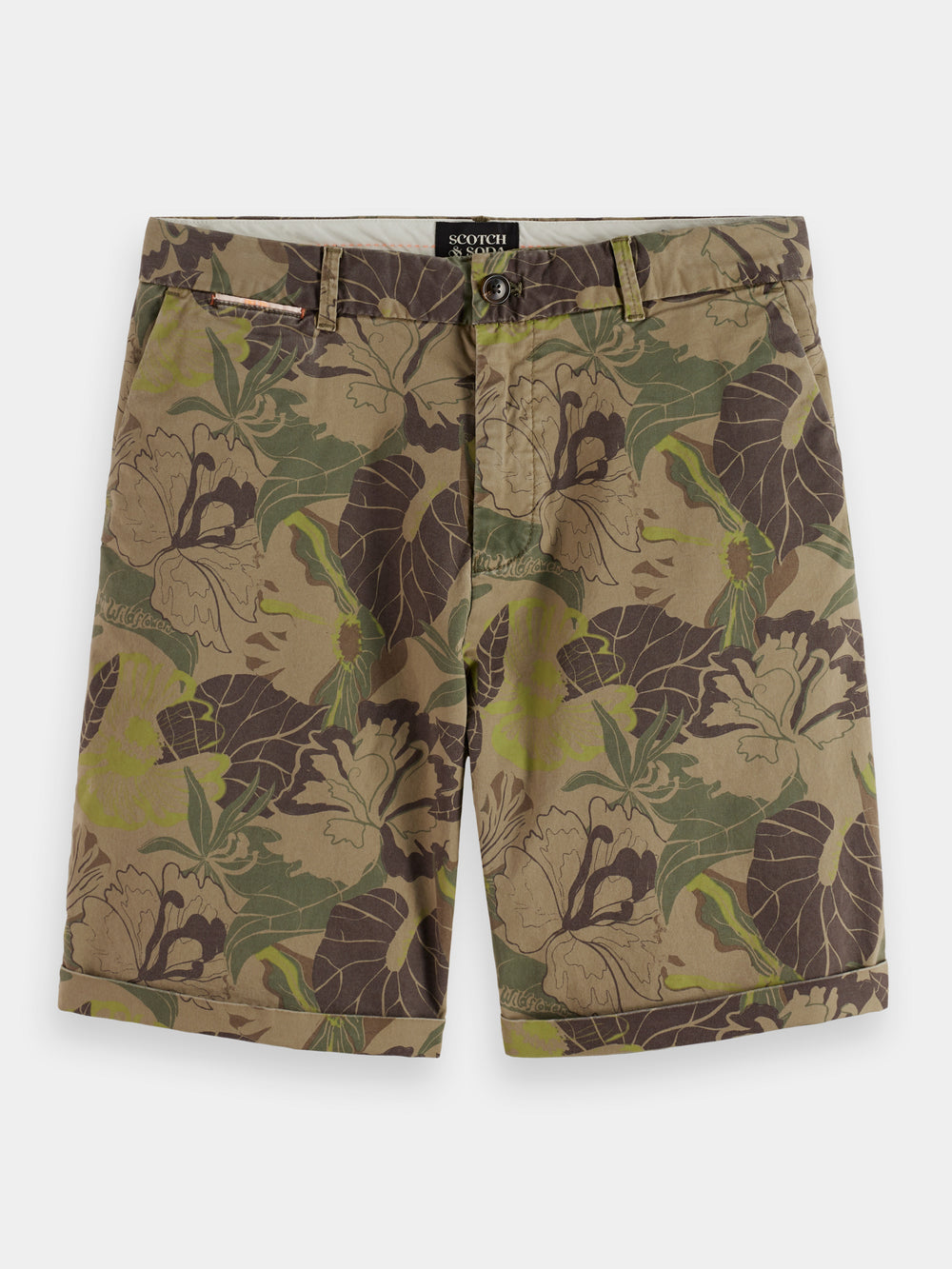 Stuart garment-dyed pima cotton shorts - Scotch & Soda AU