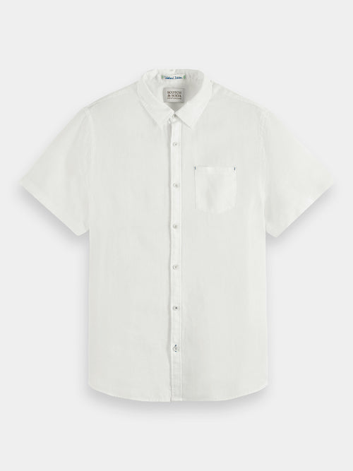 Short sleeve linen shirt - Scotch & Soda AU