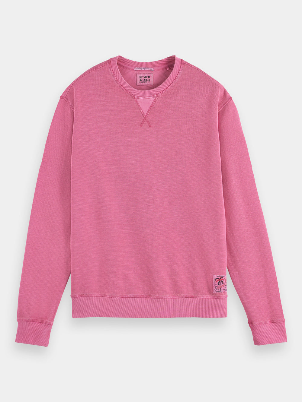 Garment-dyed structured sweatshirt - Scotch & Soda AU
