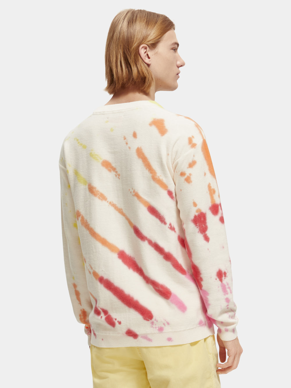 Tie-dye cotton crewneck pullover - Scotch & Soda AU