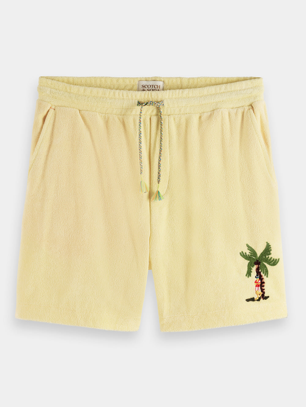 Toweling Bermuda shorts with embroidery - Scotch & Soda AU