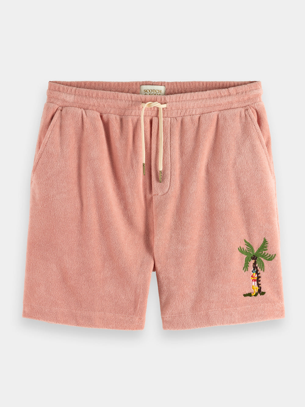 Toweling Bermuda shorts with embroidery - Scotch & Soda AU