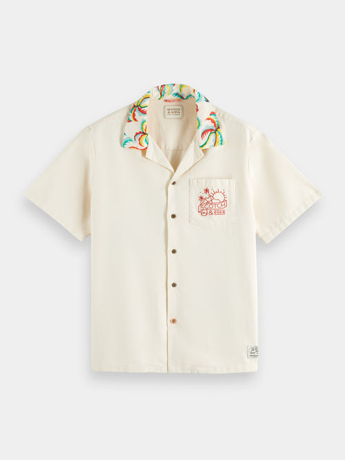 Relaxed-fit shirt with prints and embroideries - Scotch & Soda AU