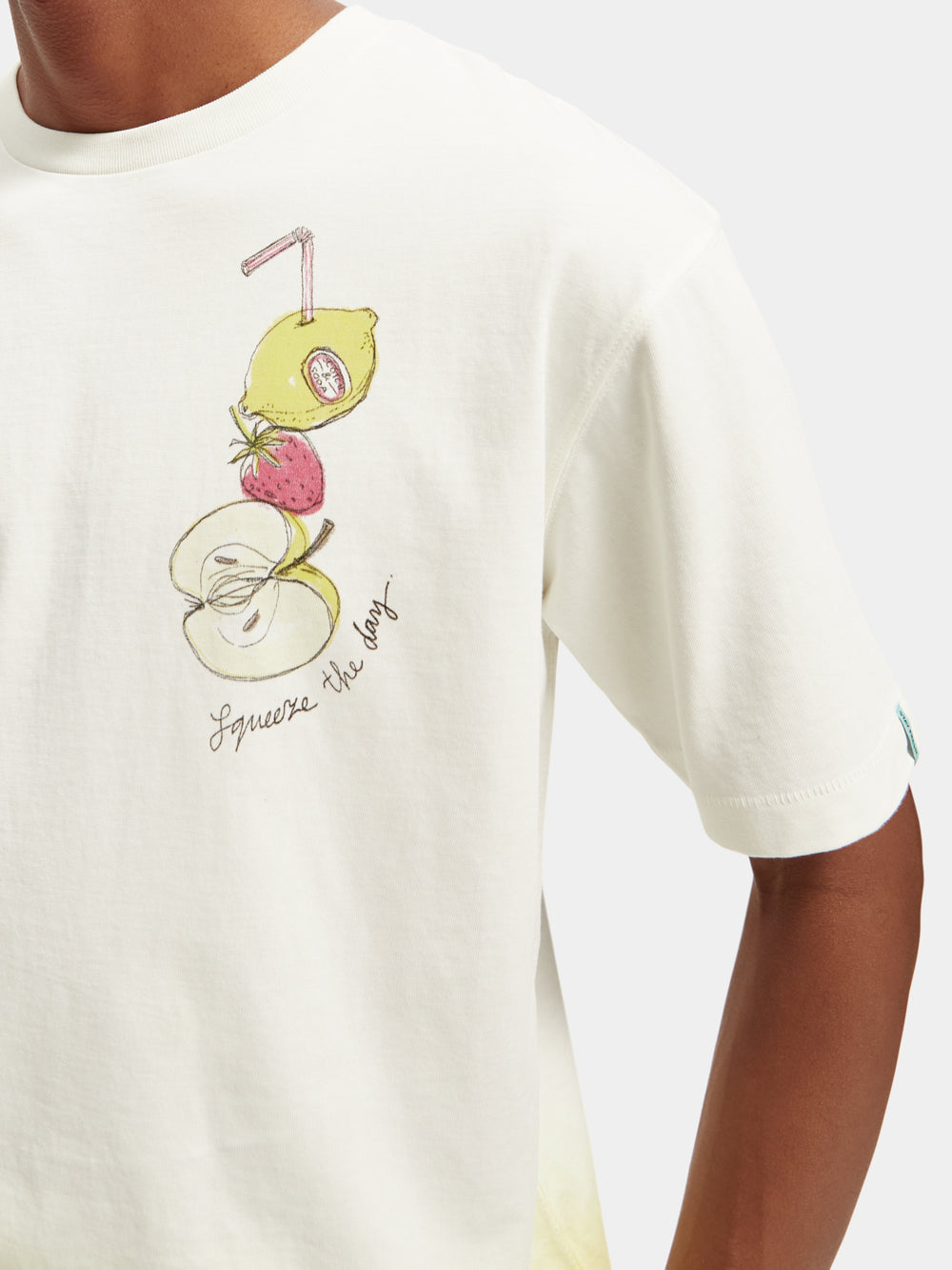 Dip-dyed summer artwork t-shirt - Scotch & Soda AU