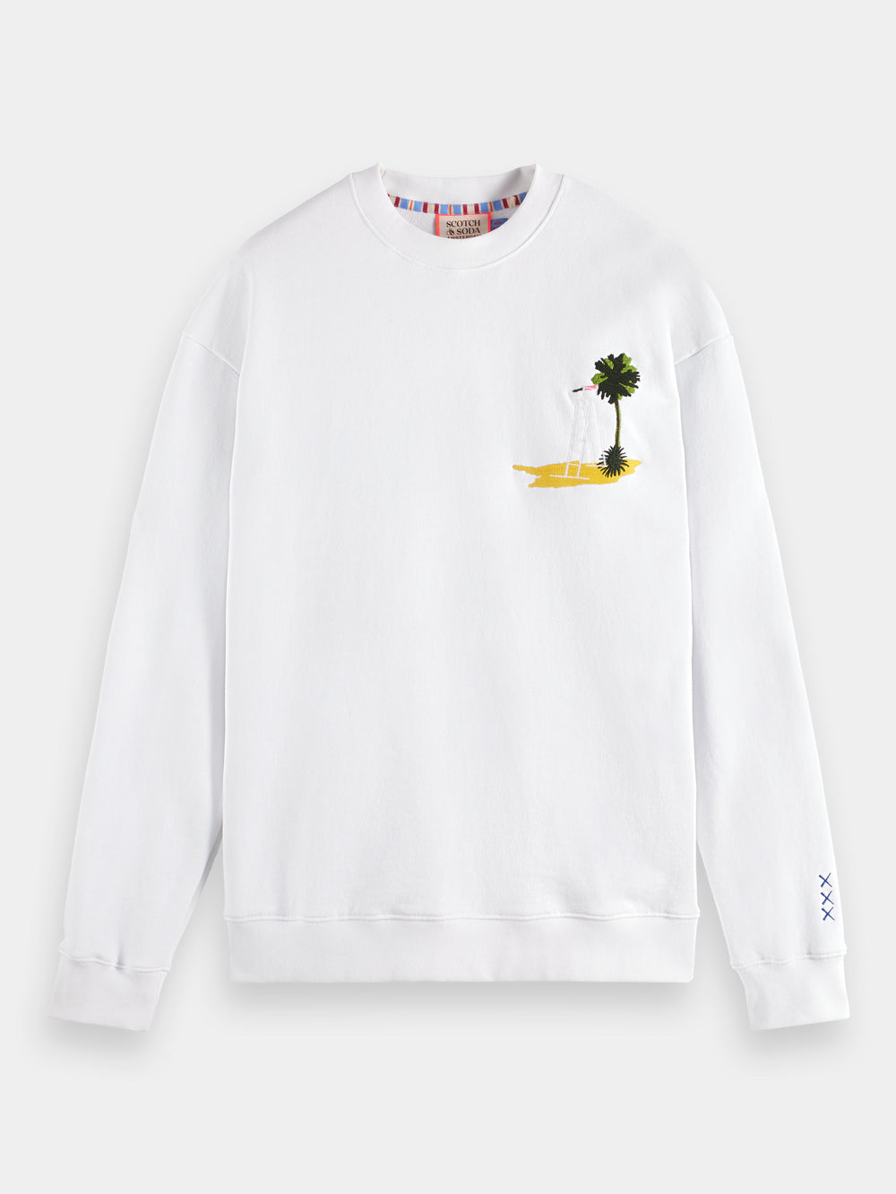 Garment-dyed artwork sweatshirt - Scotch & Soda AU