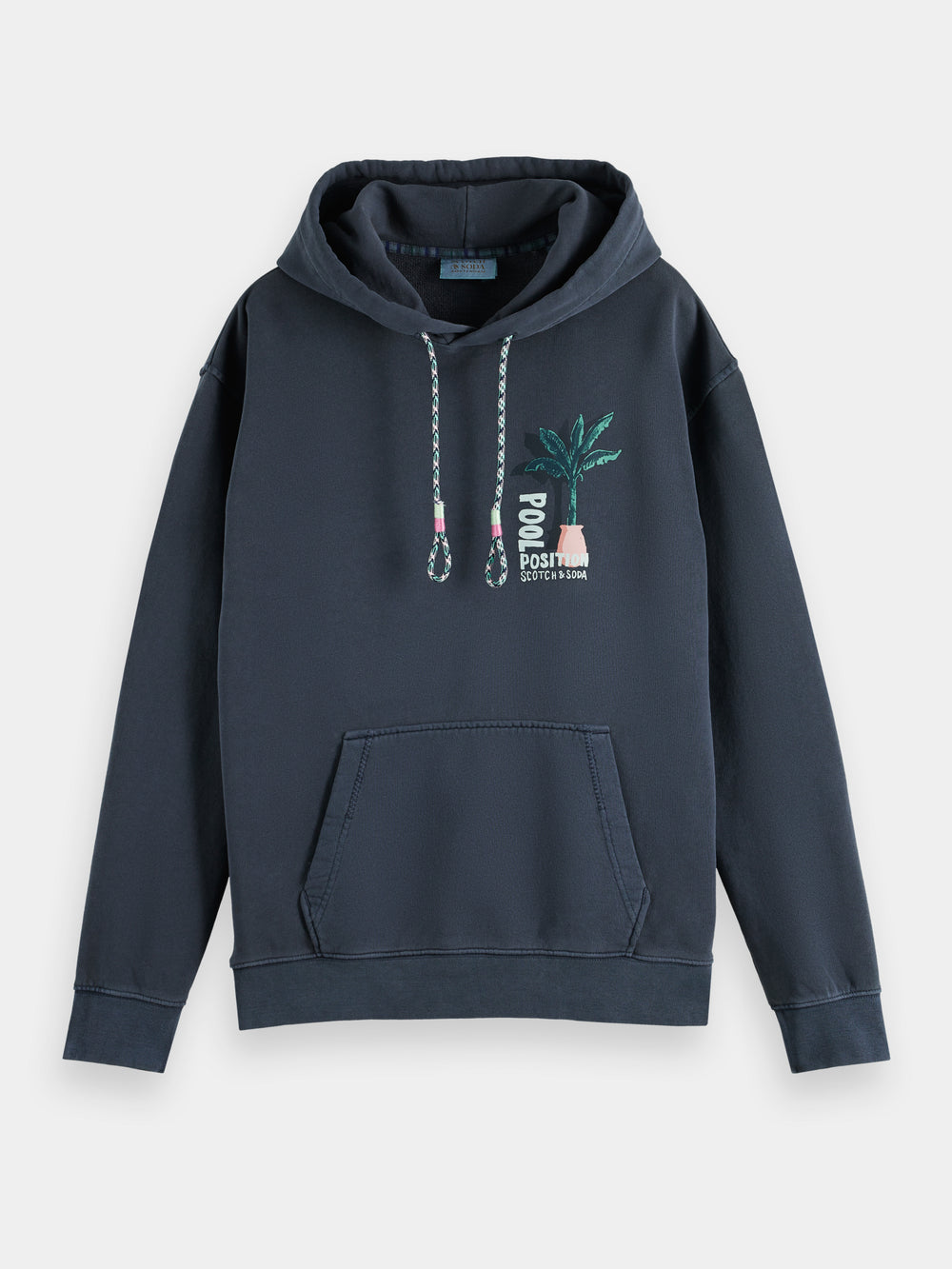 Garment-dyed artwork hoodie - Scotch & Soda AU