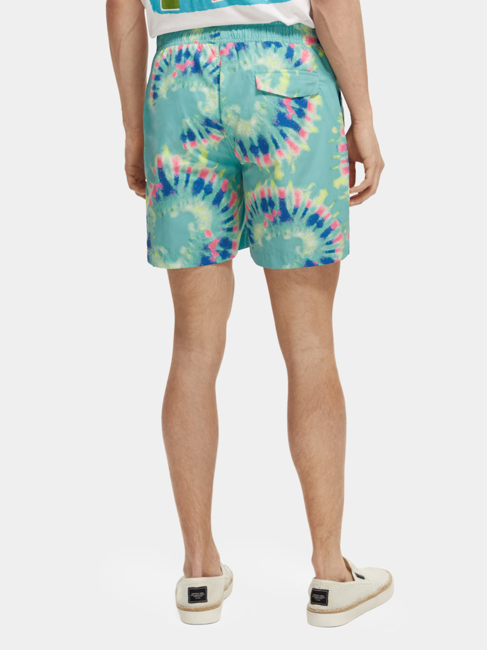 Mid-length tie-dyed printed swimshorts - Scotch & Soda AU