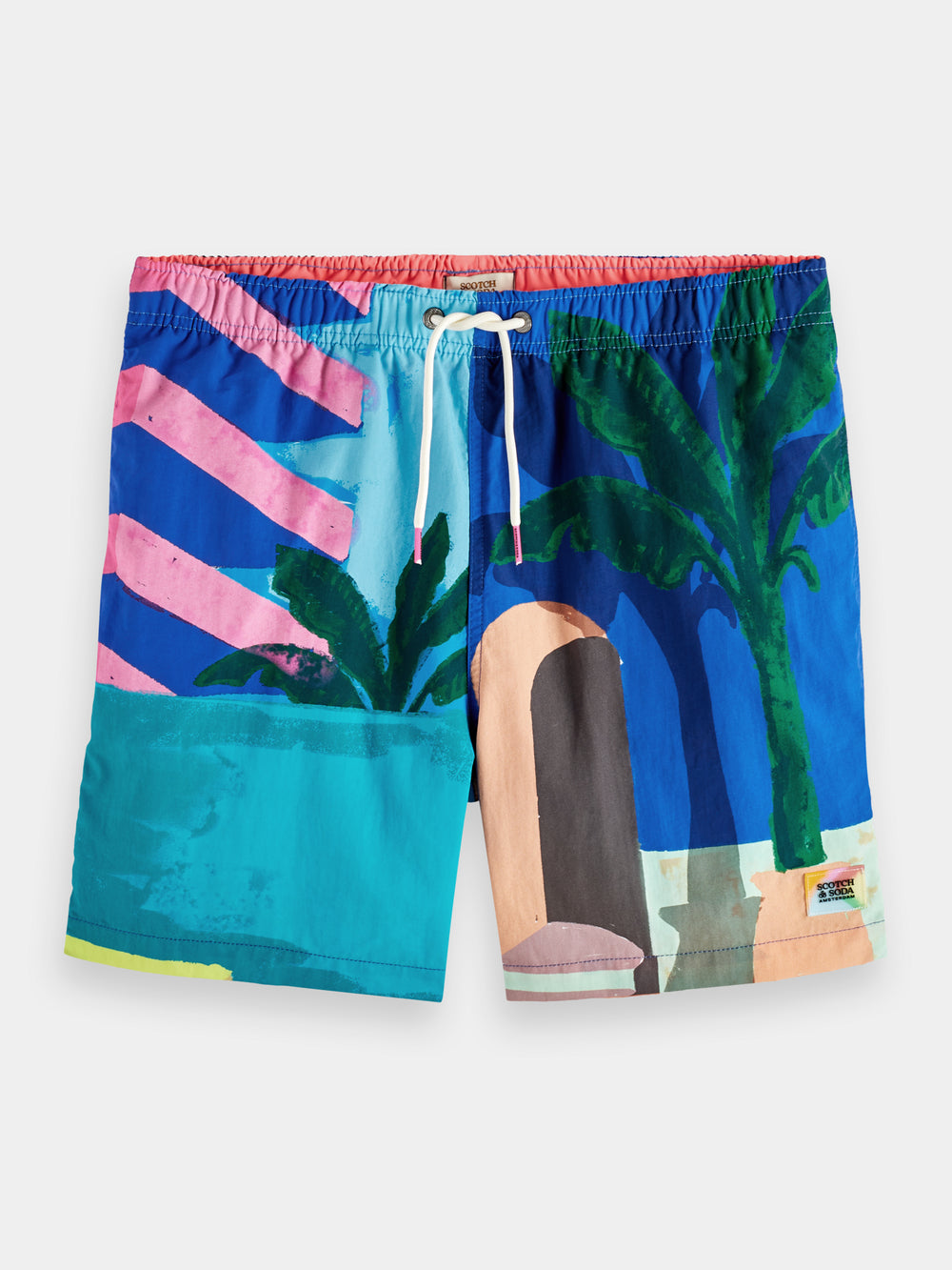 Mid-length placement printed swimshorts - Scotch & Soda AU