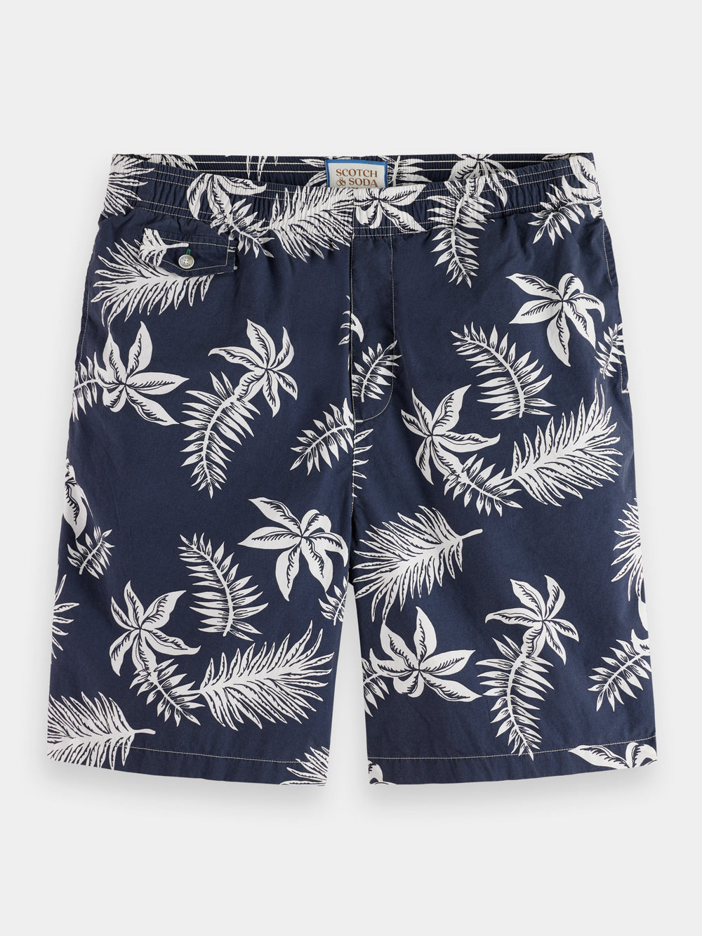 Printed poplin Bermuda shorts - Scotch & Soda AU