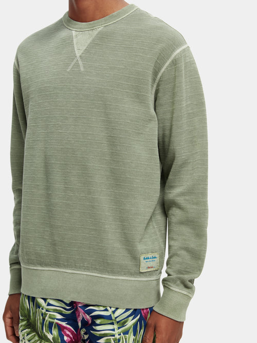 Structured garment-dyed sweatshirt - Scotch & Soda AU