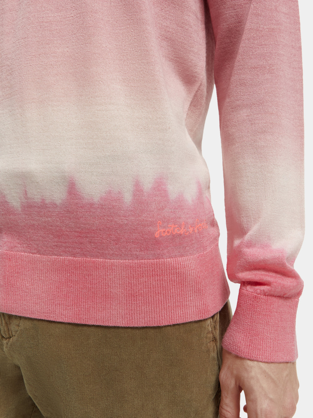 Gradient tie-dye wool-blended sweater - Scotch & Soda AU