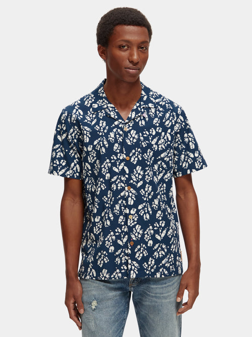 Printed short-sleeved camp shirt - Scotch & Soda AU