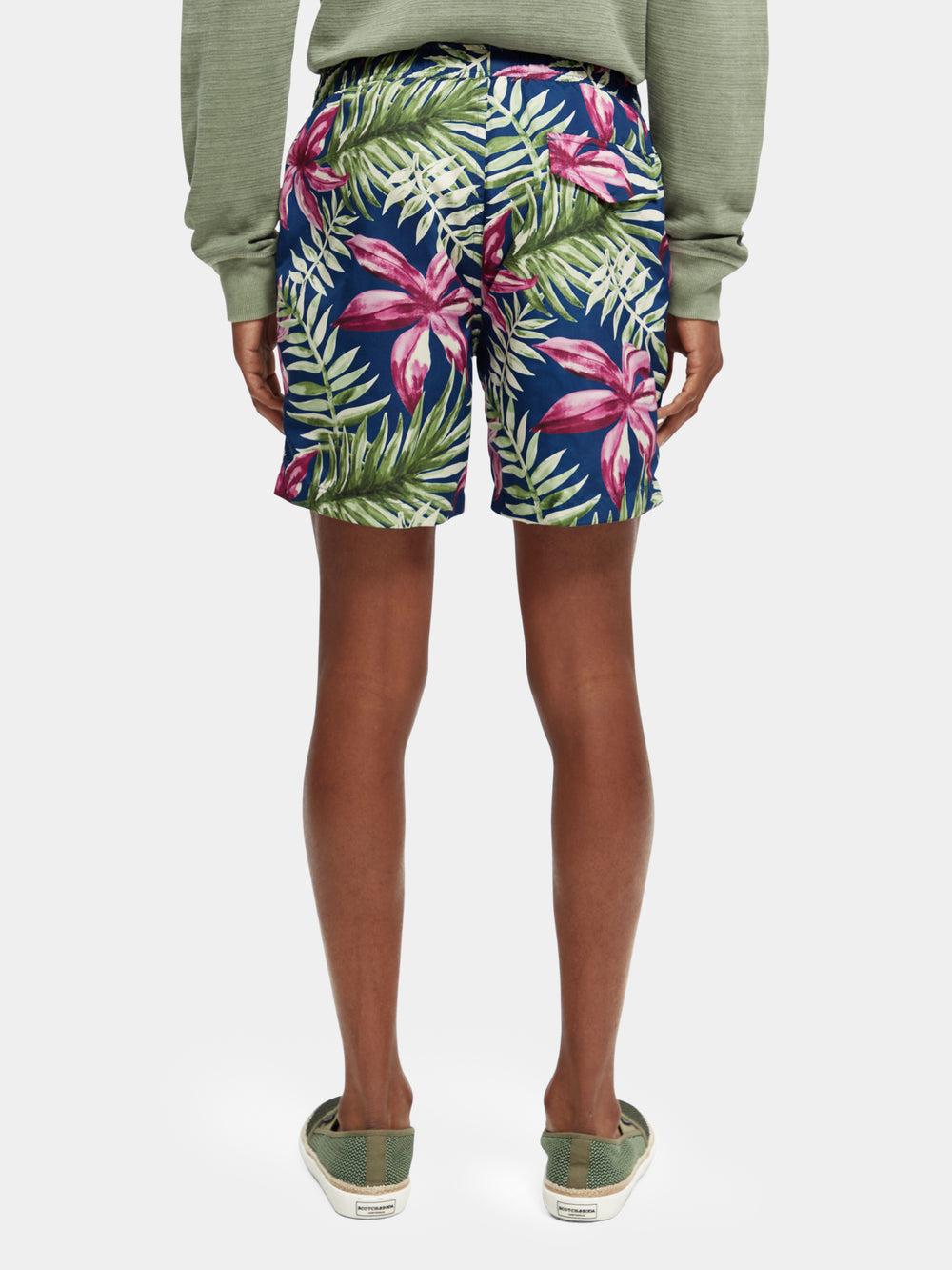 Printed mid-length swim shorts - Scotch & Soda AU