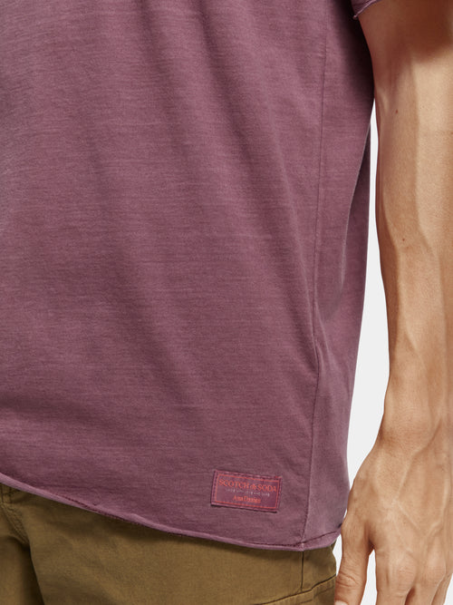 Garment-dye raw-edge T-shirt - Scotch & Soda AU
