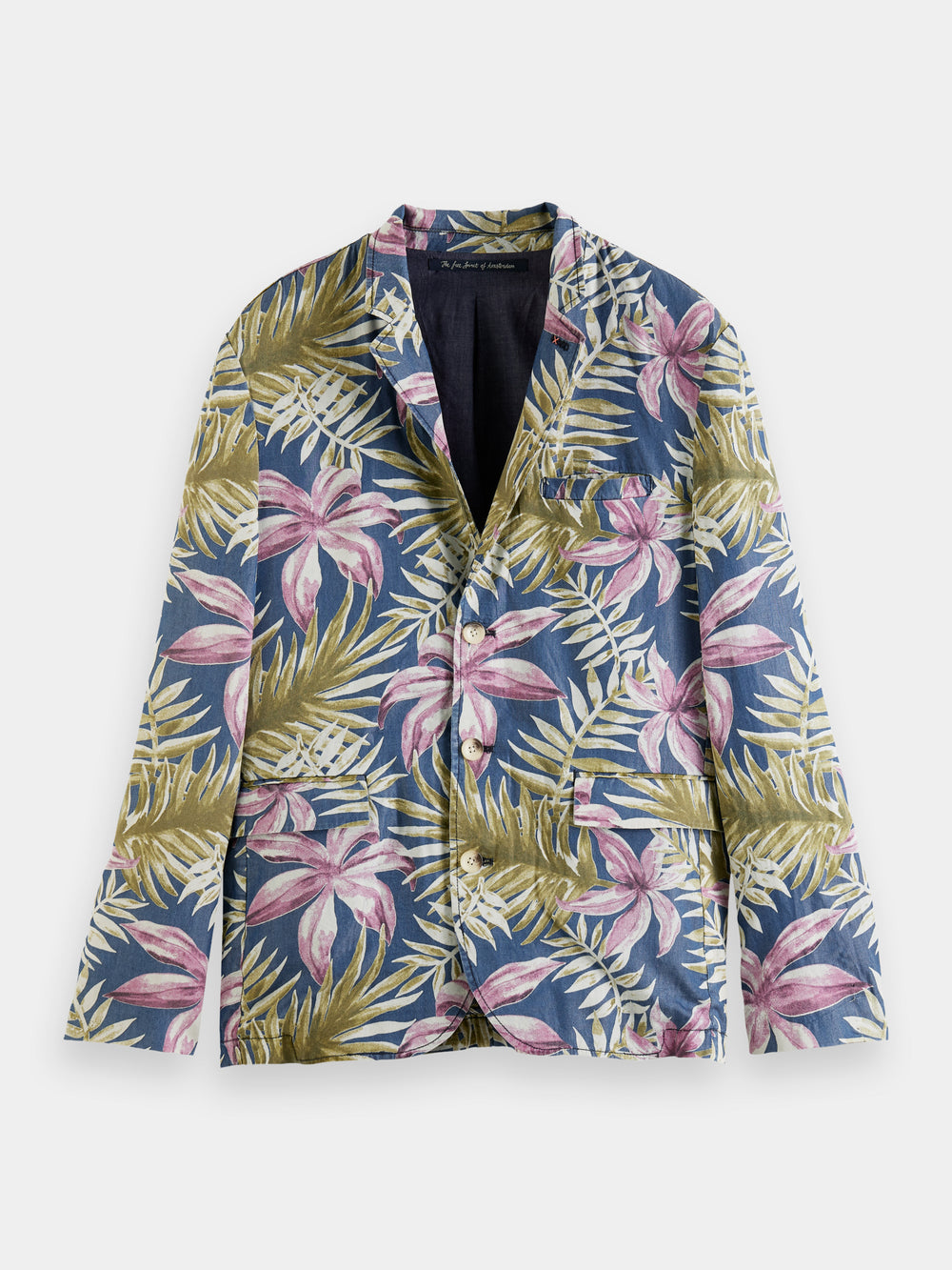 Printed single-breasted blazer - Scotch & Soda AU