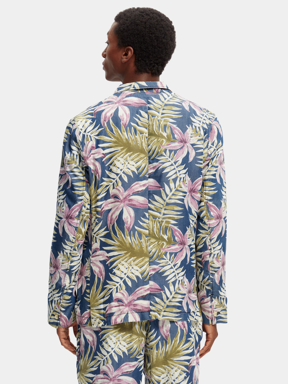 Printed single-breasted blazer - Scotch & Soda AU