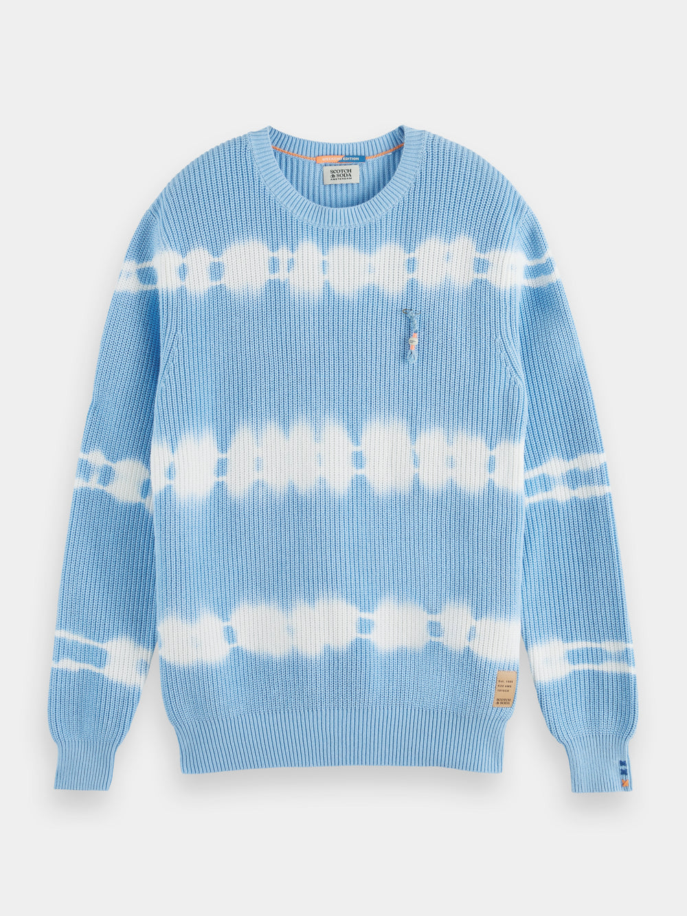 Chunky-knit tie-dye organic sweater - Scotch & Soda AU
