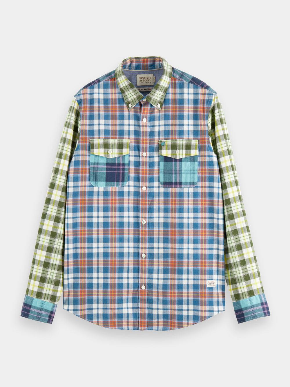 Lightweight checked flannel shirt - Scotch & Soda AU