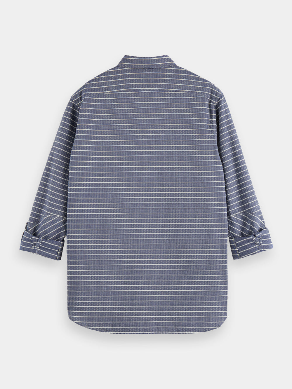 Regular-fit striped sleeve-adjustment shirt - Scotch & Soda AU
