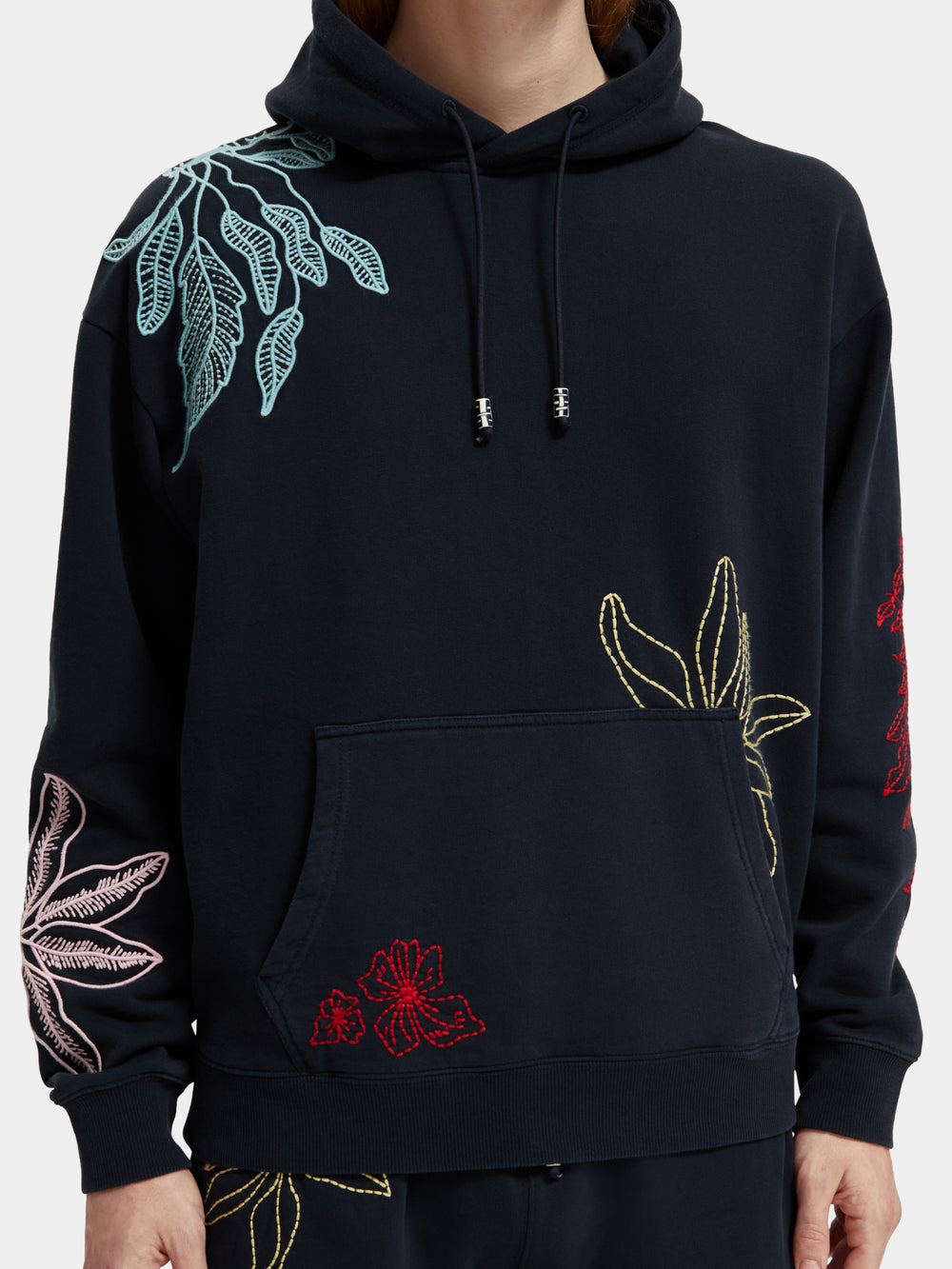 Floral embroidery hoodie - Scotch & Soda AU