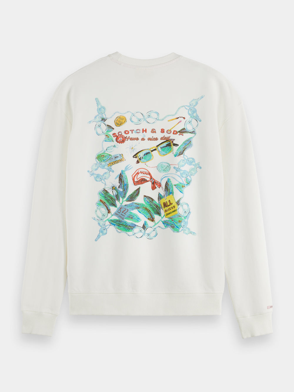 Relaxed-fit artwork sweatshirt - Scotch & Soda AU