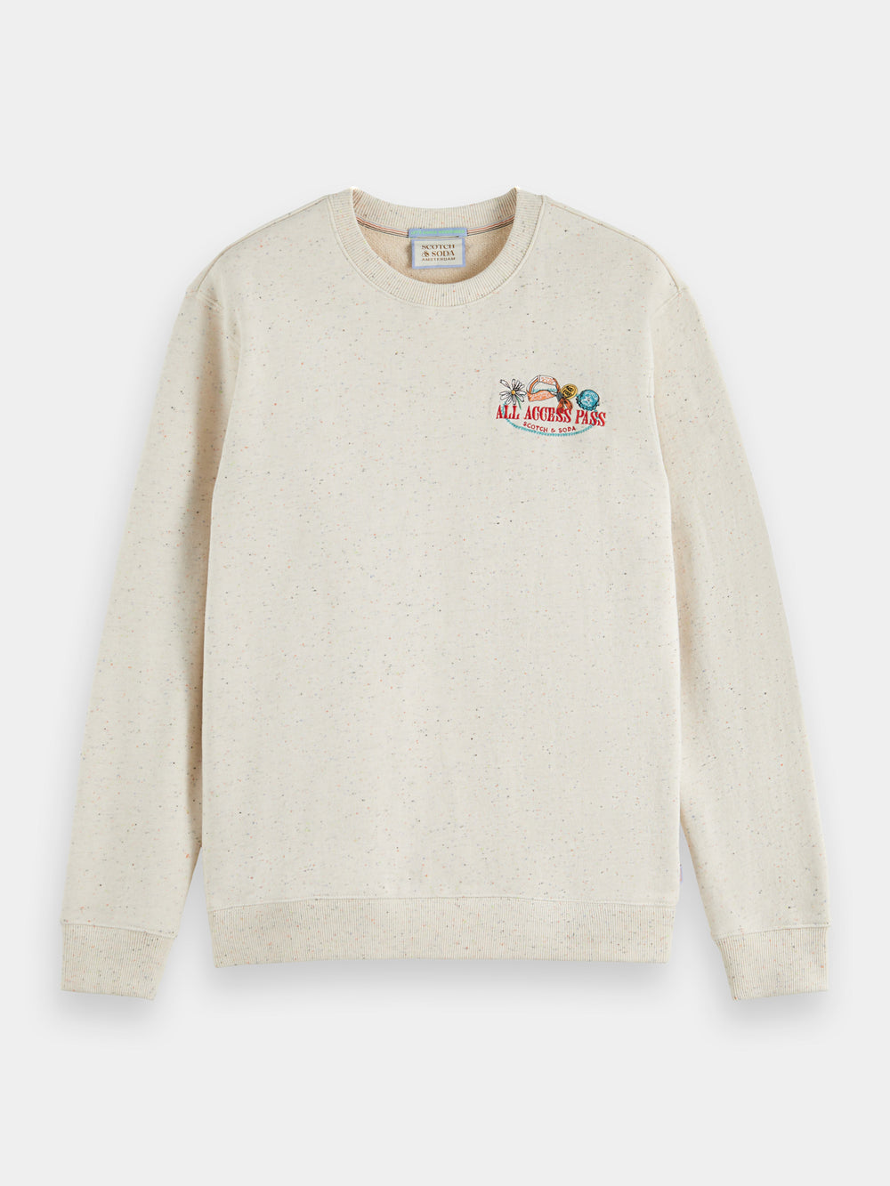 Embroidered crewneck sweatshirt - Scotch & Soda AU